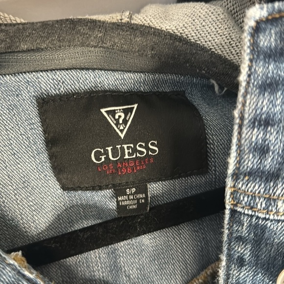 GUESS HOODED DENIM JACKET (S) - Picture 3 of 5